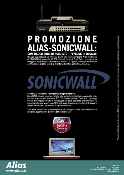 Alias campagna SonicWALL + Offerta Flybook