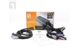 LevelOne Home KVM-0260 - Cavo KVM switch a 2 porte USB e DVI con audio