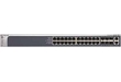 ProSafe Full Managed Layer2+ Switch Gigabit Stackable modello M5300-28G, 24 porte 10/100/1000Mbps e 4 combo con slot SFP, due porte 10Gbit combo integrate SFP+ e 10Gbase-T RJ45, 2 slot per il montaggio di moduli 10Gigabit SFP+/ CX4 o di Stacking