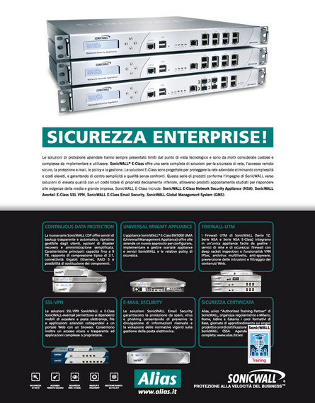 Alias campagna SonicWALL Eclass