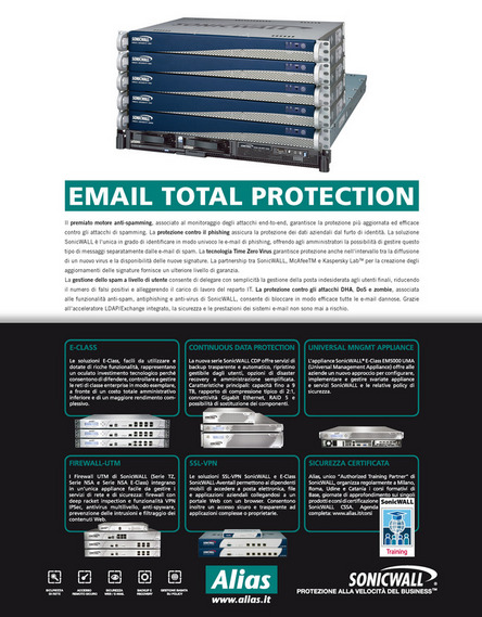 Alias campagna SonicWALL mail